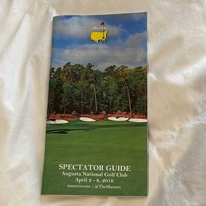 2018 Masters Tournament Augusta National Golf Club Book Spectator Guide